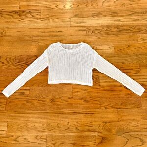 Tilly’s Full Tilt Cream Knit Sweater Size Medium